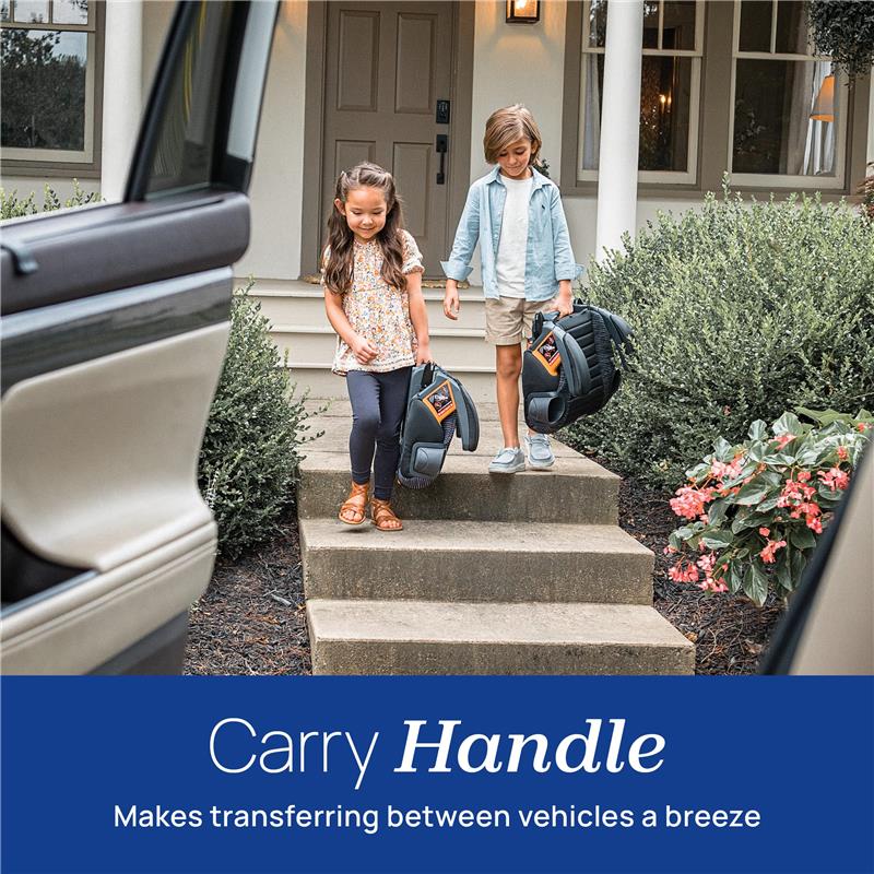 Chicco - GoFit ClearTex Plus Backless Booster Car Seat, Obsidian/Black Image 5