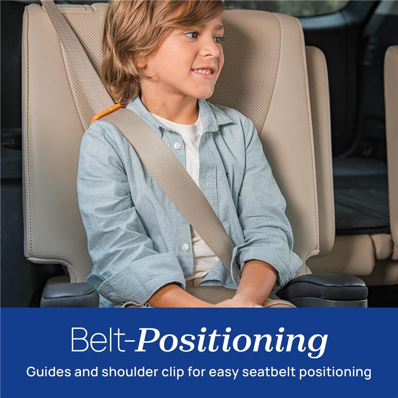 Chicco - GoFit ClearTex Plus Backless Booster Car Seat, Obsidian/Black Image 7