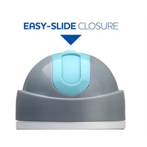 Chicco Insulated Flip-Top Straw Cup 9Oz, Silver/Blue Sunburst, 12M+ (1Pk) Image 2