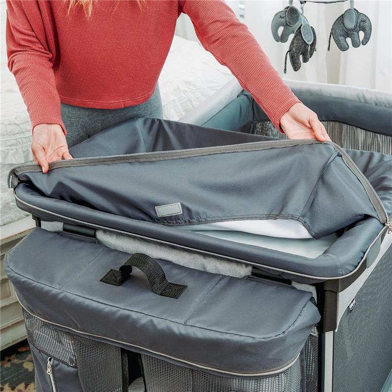 Chicco - Lullaby Zip All-in-One Portable Playard, Driftwood/Grey Image 4