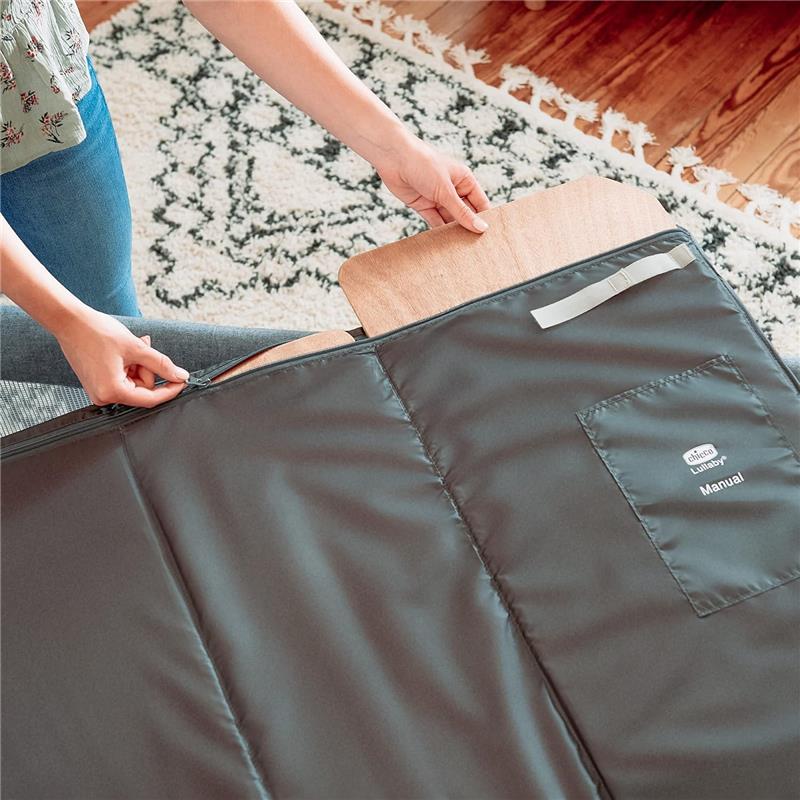 Chicco - Lullaby Zip All-in-One Portable Playard, Driftwood/Grey Image 5