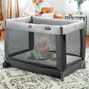 Chicco - Lullaby Zip All-in-One Portable Playard, Driftwood/Grey Image 8