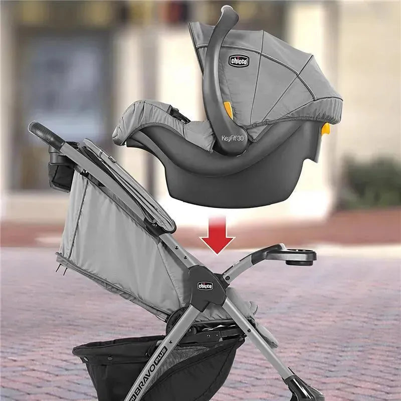 Chicco Mini Bravo Plus Travel System - Slate Chicco Mini Bravo Plus Travel System - Slate