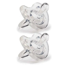 Chicco NaturalFit Soft Silicone Pacifiers 2-Pack, Clear Image 1