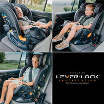 Chicco OneFit LX ClearTex All-in-One Car Seat with LeverLock Installation, Slim Design, Convertible Car Seat, Smoke/Grey Image 2