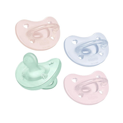 Chicco Physioforma Orthodontic Silicone Pacifiers 0-6M Spring Collection, 4Pk Image 1