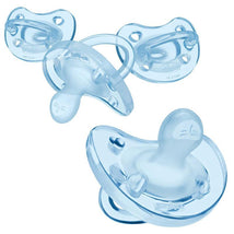 Chicco - PhysioForma® Orthodontic One-Piece Silicone Pacifier, 0-6m, Light Blue 4-Pack Image 1