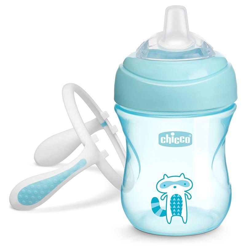 Chicco Silicone Spout Transition Sippy Cup 7 Oz - Blue 4+ Image 3