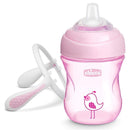 Chicco - Silicone Spout Transition Sippy Cup 7Oz Pink 4M+ Image 3