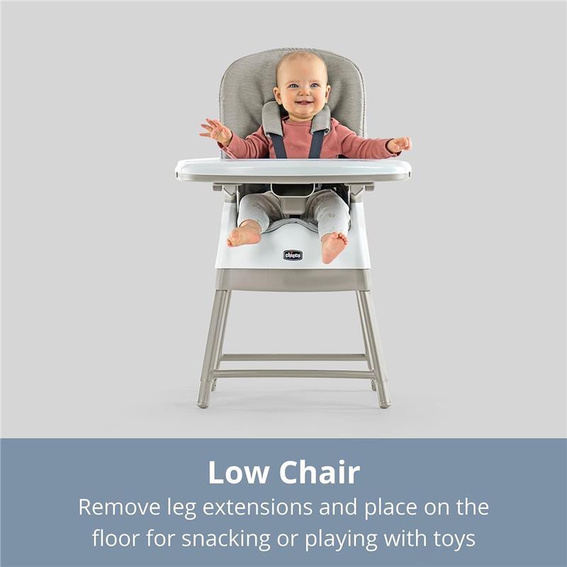 Chicco - Stack Hi-Lo 6-in-1 Multi-Use High Chair Sand Image 5