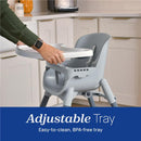 Chicco - Zest 4-in-1 Folding High Chair, Feeding Chair, Seasalt/Grey Image 9