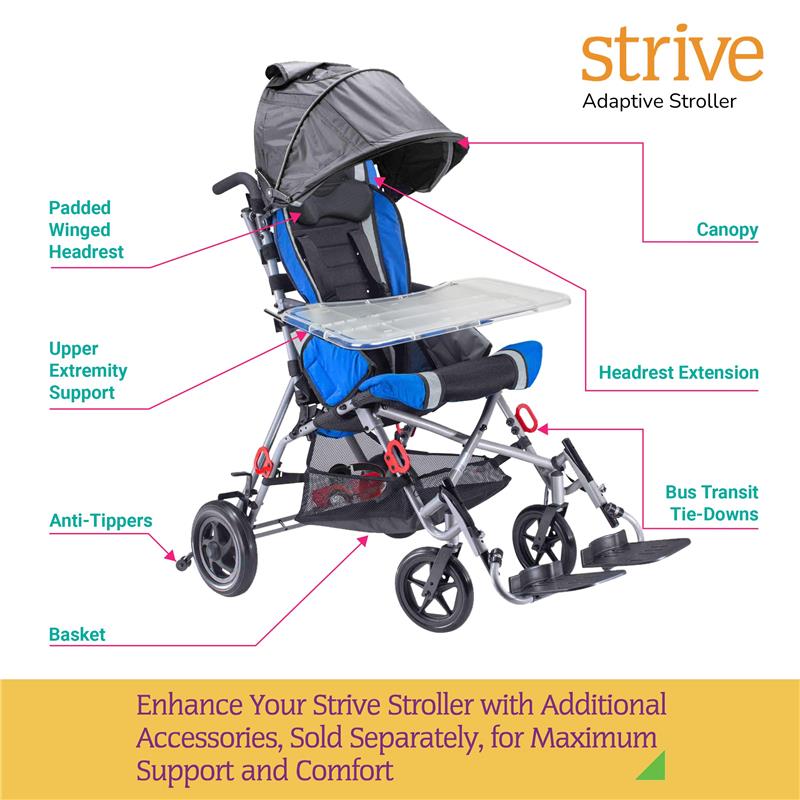 Circle Specialty - Canopy with Clear Flap Window for Strive 16 & 18 Adaptive Stroller Image 7