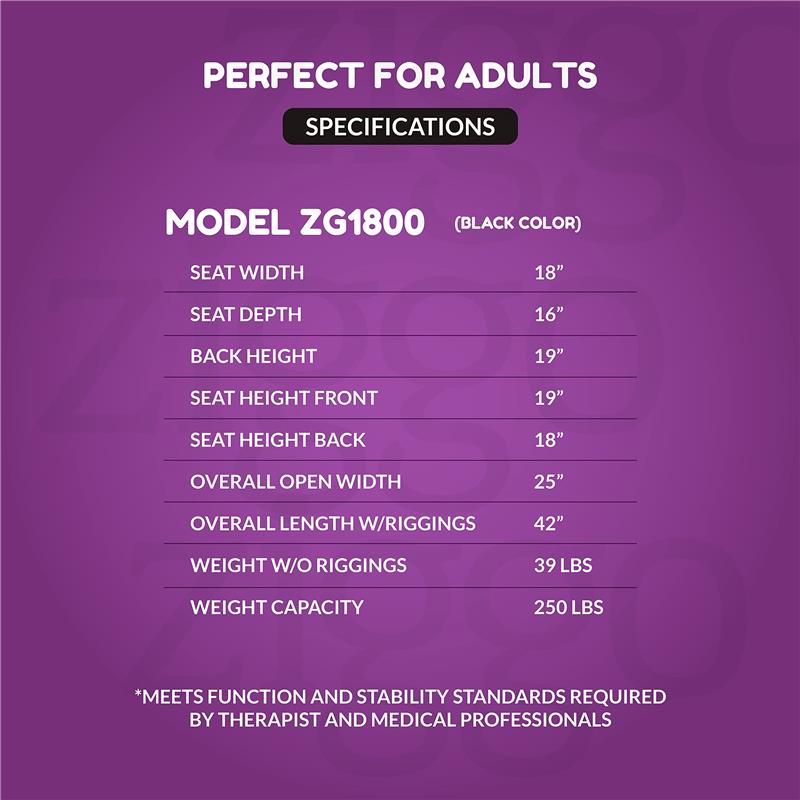 Circle Specialty - Ziggo 18” Seat Width Pediatric Wheelchair for Kids & Children  Image 4