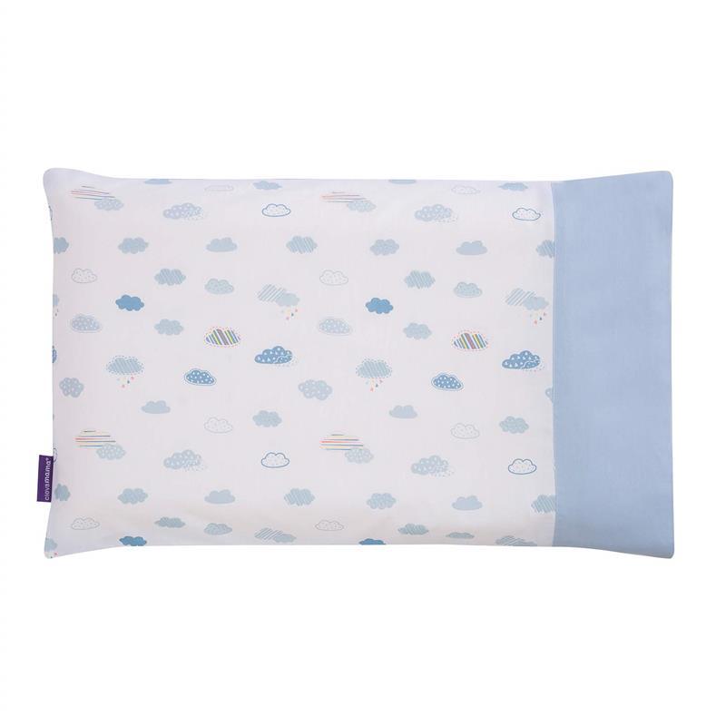 Clevamama - Replacement Pram Pillow Case, Blue 0+ Image 1