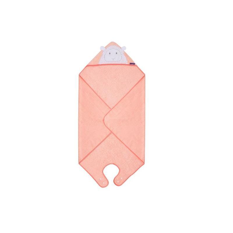 Clevamama Splash N Wrap Apron Towel Coral Pink - Baby Towel Image 7
