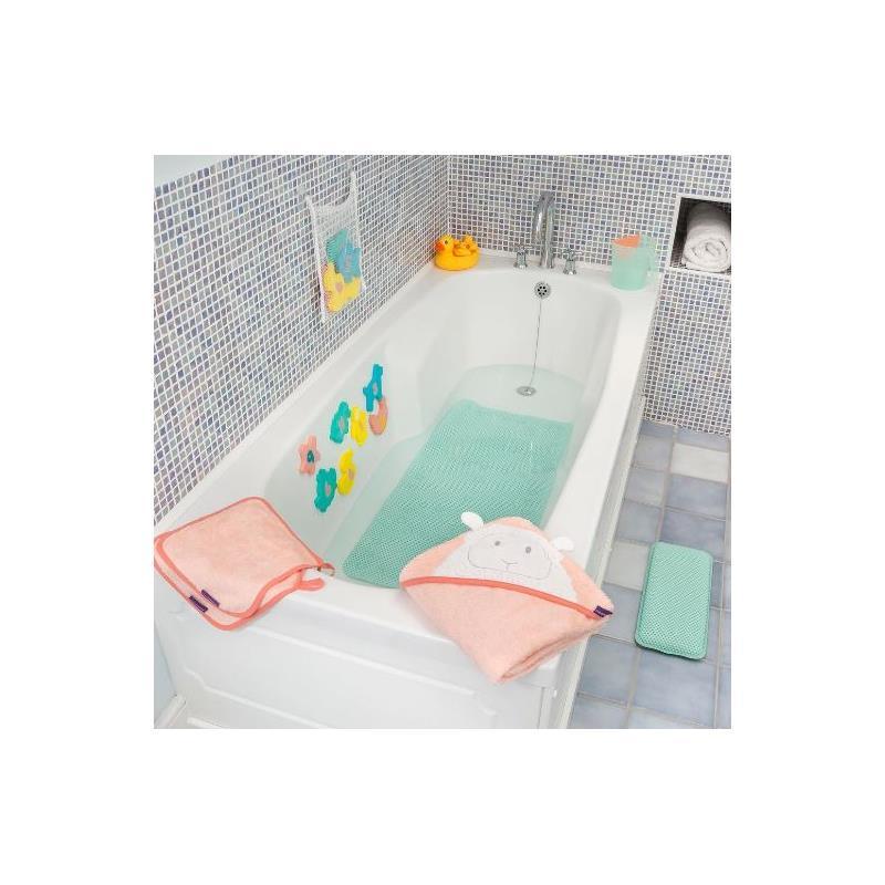 Clevamama Splash N Wrap Apron Towel Coral Pink - Baby Towel Image 5