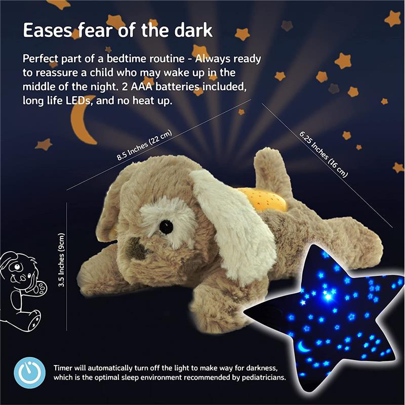 Cloud B - Calming Mini Nightlight Star Projector Dream Buddies, Puppy Image 3