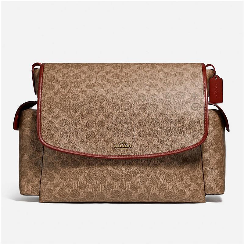 Coach Baby Messenger Diaper Bag In Signature Canvas Image 1