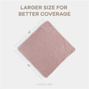 Comfy Cubs - 2Pk Hooded Baby Towel Mauve & Blush Image 3