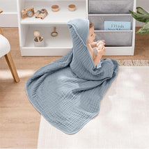 Comfy Cubs - 2Pk Hooded Baby Towel Pacific Blue & Fern Image 2