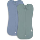 Comfy Cubs 2Pk Swaddle Blanket Baby Boy, Nomadic Blue & Azul Image 1