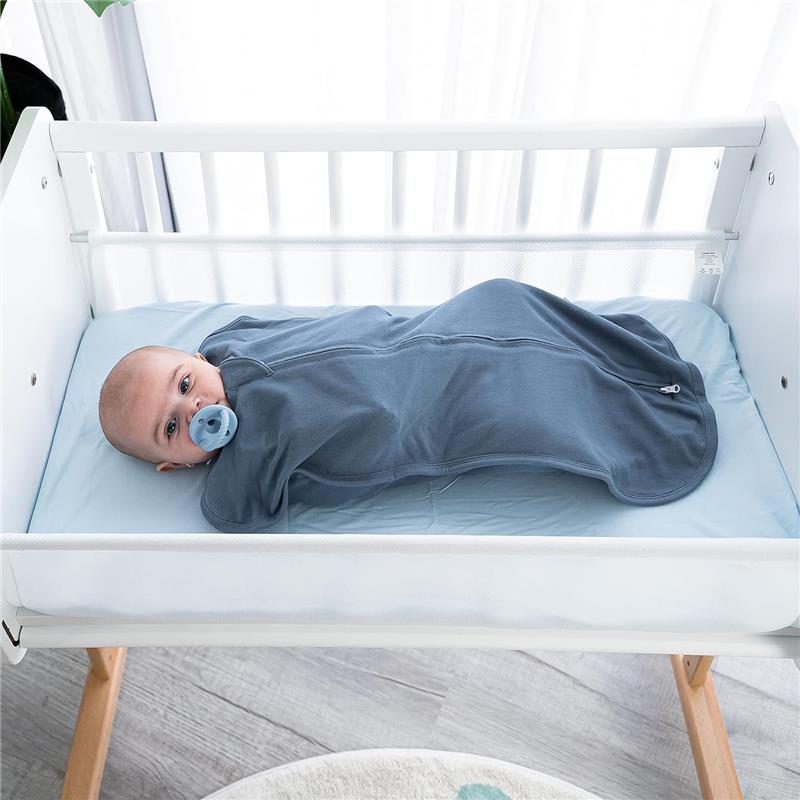 Comfy Cubs 2Pk Swaddle Blanket Baby Boy, Nomadic Blue & Azul Image 3