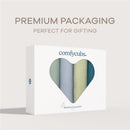 Comfy Cubs 4Pk Muslin Swaddle Blankets, Sage, Pacific Blue, Fern, Neptune Image 6