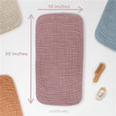 Comfy Cubs - 6Pk Muslin Burp Cloths Multi Girl Image 3