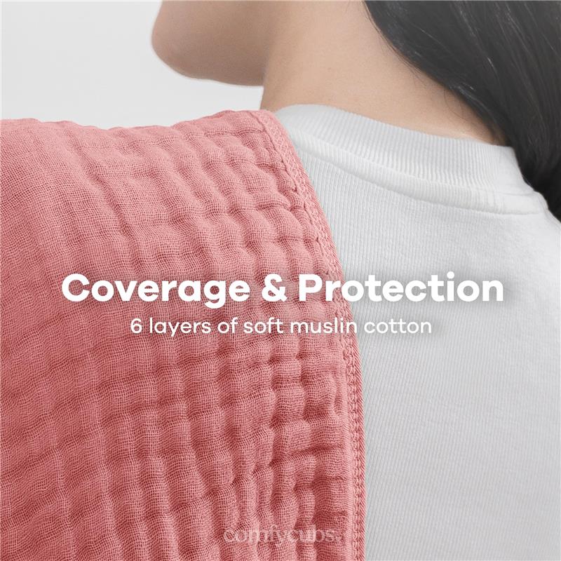 Comfy Cubs - 6Pk Muslin Burp Cloths Multi Girl Image 5