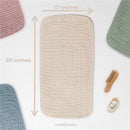 Comfy Cubs - 6Pk Muslin Burp Cloths, Sand Image 3