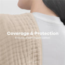 Comfy Cubs - 6Pk Muslin Burp Cloths, Sand Image 5