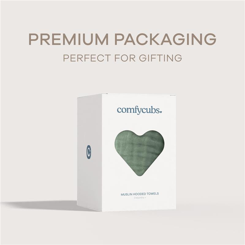 Comfy Cubs - Hooded Baby Towel Fern Image 5