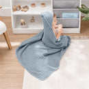 Comfy Cubs - Hooded Baby Towel Pacific Blue Image 2