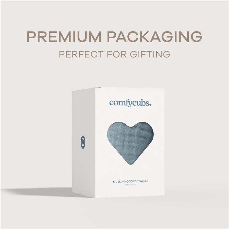 Comfy Cubs - Hooded Baby Towel Pacific Blue Image 5