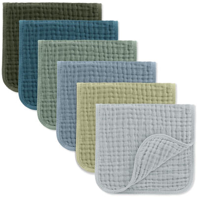 Comfy Cubs - Muslin Burp Cloths Multi Boy Image 1