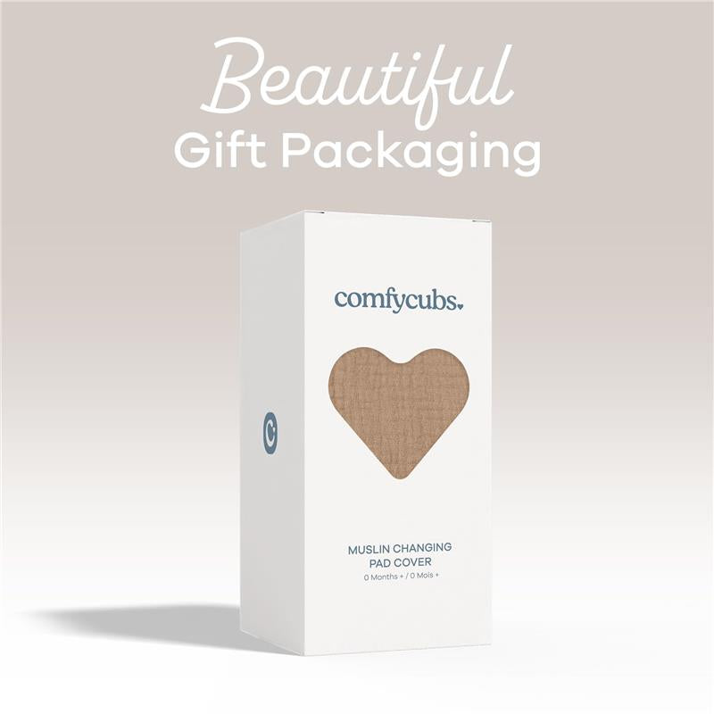 Comfy Cubs - Muslin Fitted Changing Pad Cover, Cedar Image 4