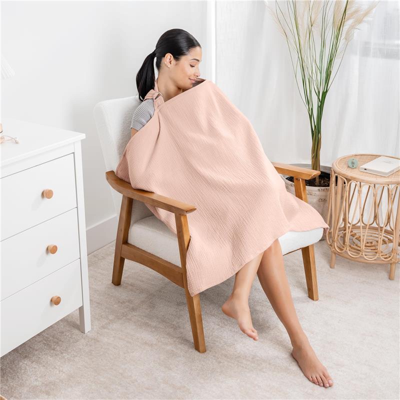 Comfy Cubs - Muslin Nursing Cover, Blush Image 2