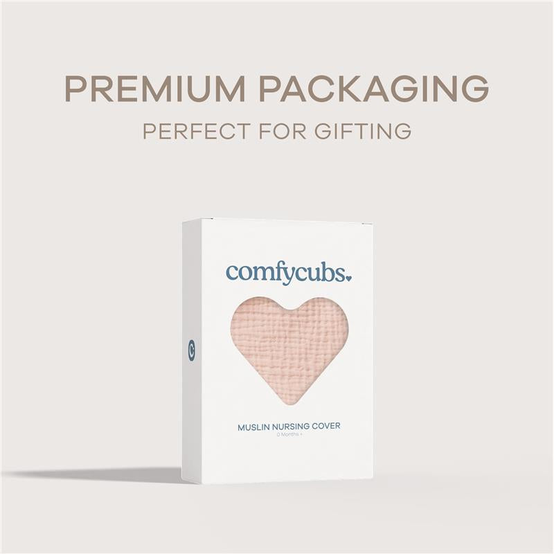 Comfy Cubs - Muslin Nursing Cover, Blush Image 6