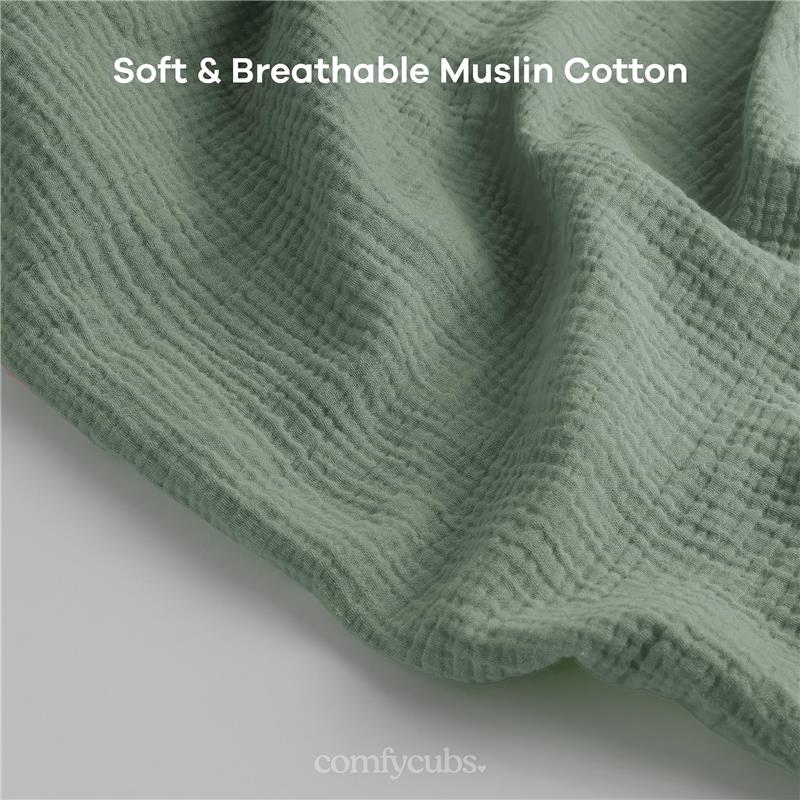 Comfy Cubs - Muslin Nursing Cover, Fern Image 4