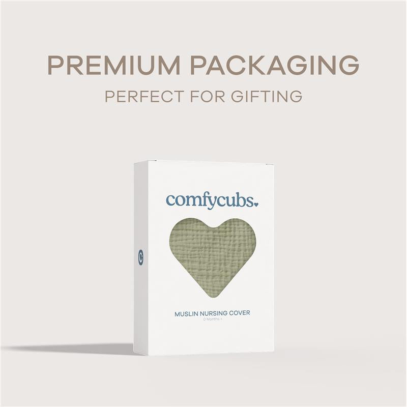 Comfy Cubs - Muslin Nursing Cover, Sage Image 6