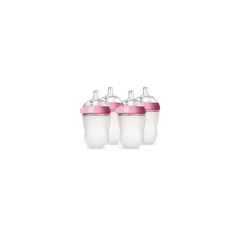 Comotomo - 7Pk Baby Bottle Bundle, Pink Image 2