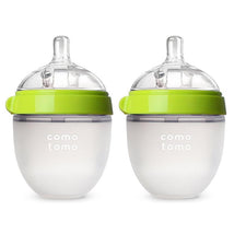 Comotomo Natural Feel 150Ml (5oz) Baby Bottle, Double Pack Green Image 1