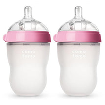 Comotomo - 2Pk Natural Feel Baby Bottle, Pink (8Oz) Image 1