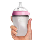 Comotomo - 8Oz Natural Feel Baby Bottle, Pink Image 3
