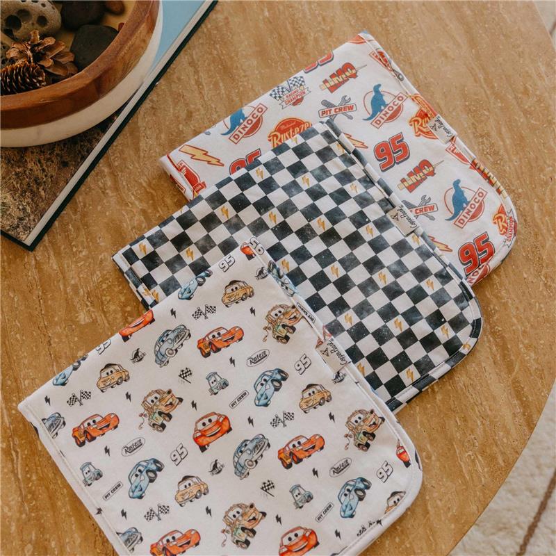 Copper Pearl 3Pk Disney Pixar Cars Burp Cloth Set Image 2