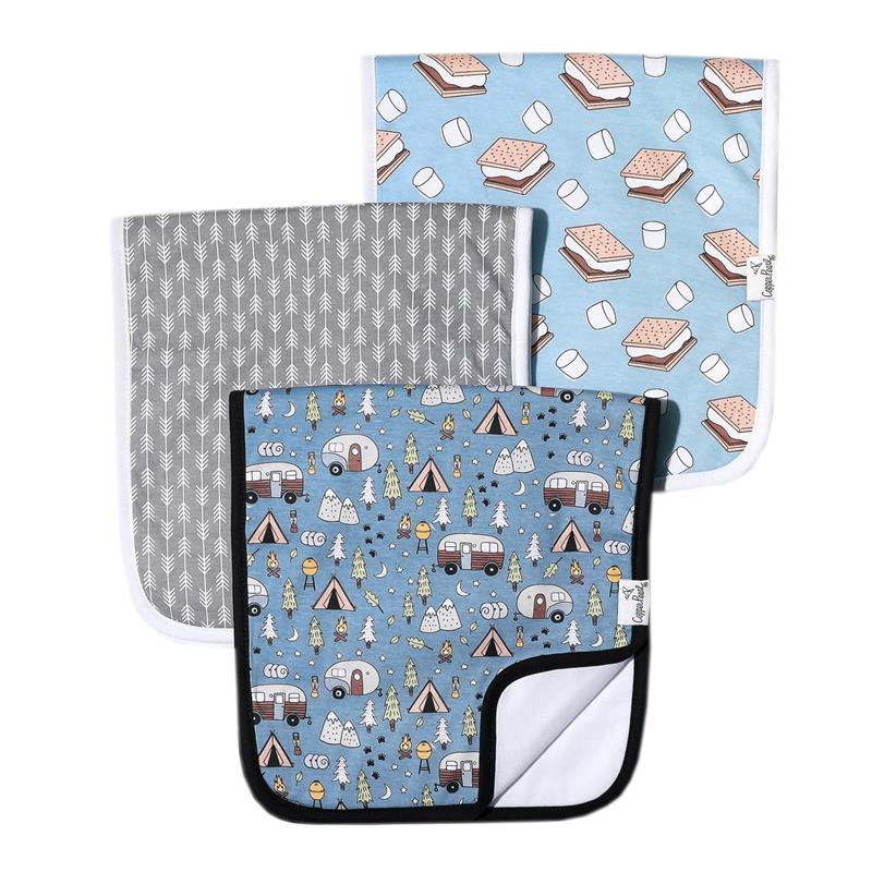 Copper Pearl - 3Pk Premium Baby Burp Cloths Bridger Set