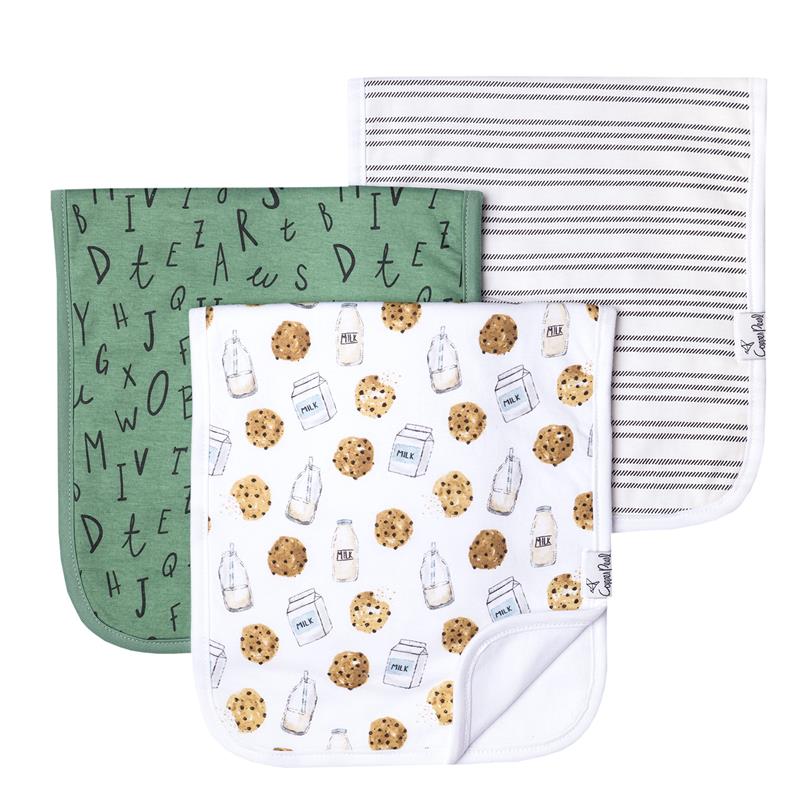 Copper Pearl - 3Pk Premium Baby Burp Cloths Chip Set