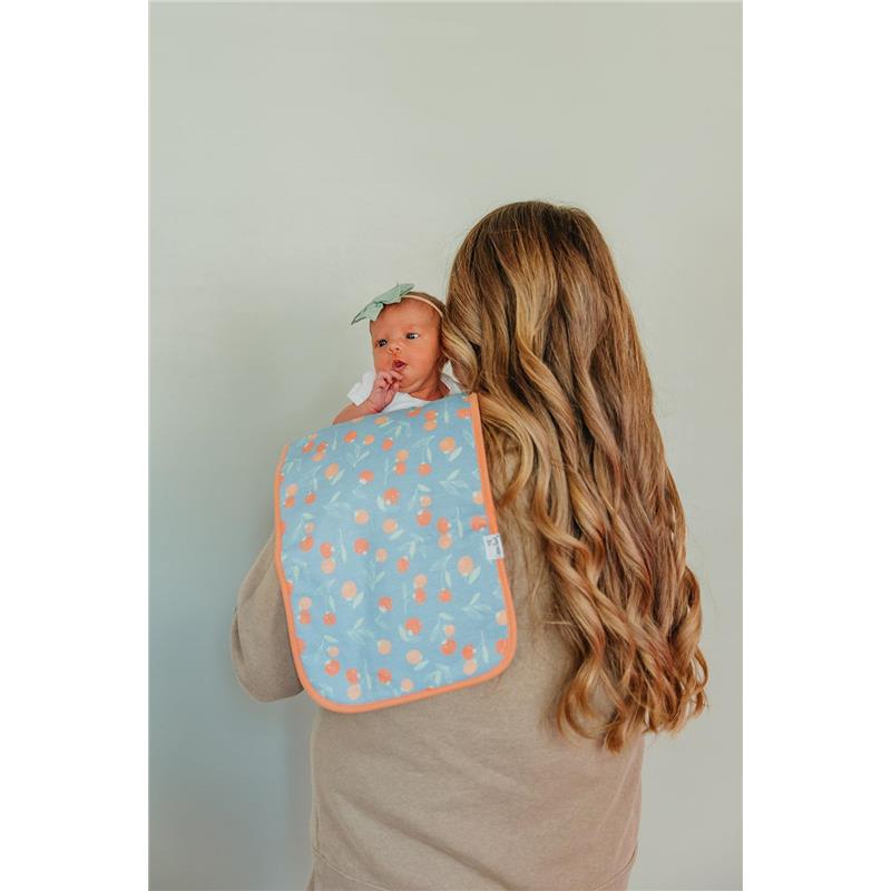 Copper Pearl - 3Pk Premium Baby Burp Cloths Clementine Set Image 3