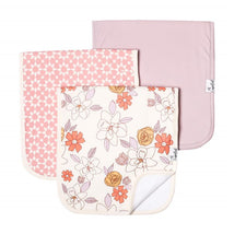 Copper Pearl - 3Pk Premium Baby Burp Cloths Ferra Set Image 1
