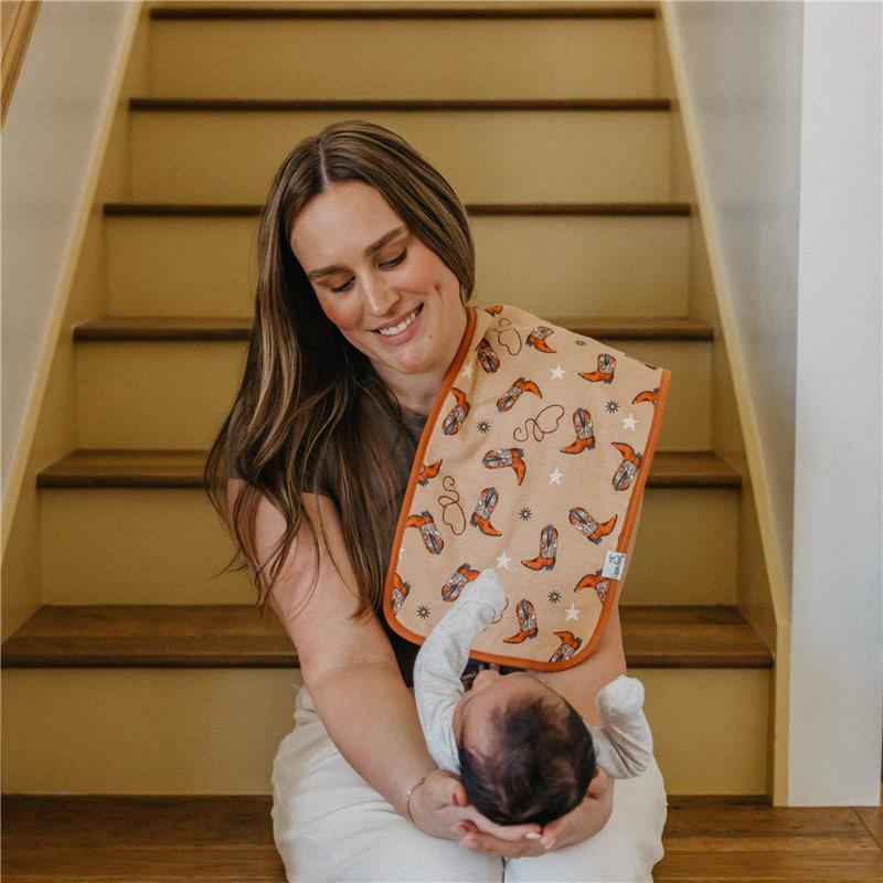 Copper Pearl - 3Pk Premium Baby Burp Cloths Goosie Set Image 5